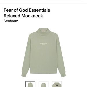 Fear Of God Essentials- Relaxed Mockneck brand new with tags, size XL
